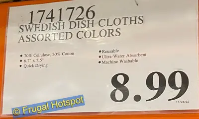 Swedish Dish Cloth 12 Pack | Costco Price | Item 1741726