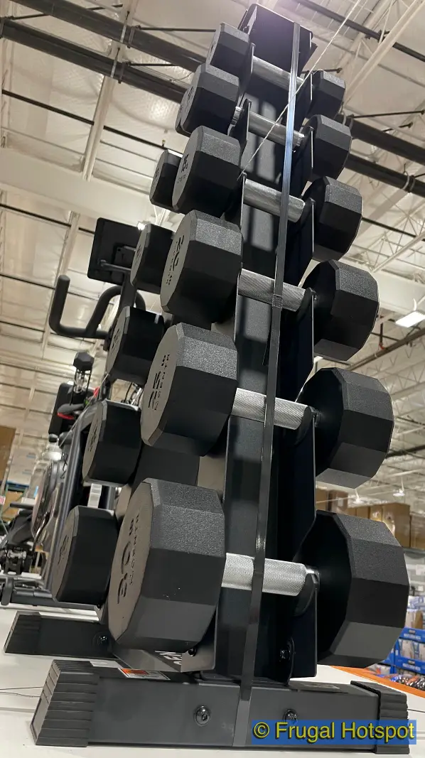 Centr 5 to 30 lb Dumbbell Weight Set with Rack | Costco Display | 1654571