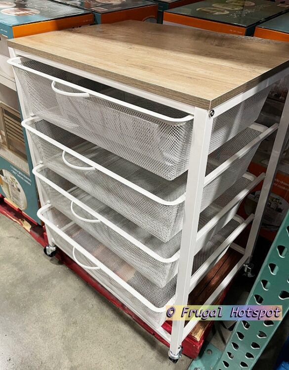 New at Costco 4Drawer Mesh Rolling Cart Frugal Hotspot