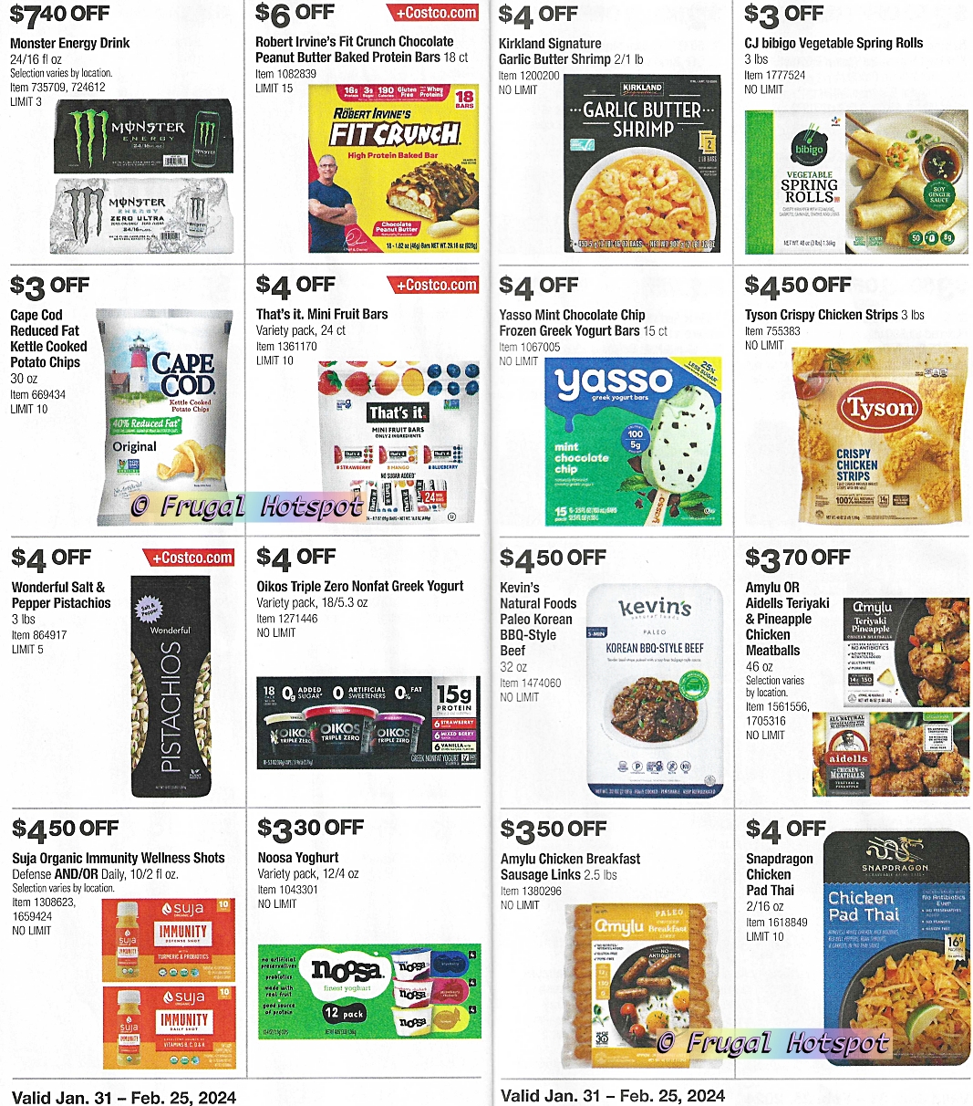 Costco Coupon Book FEBRUARY 2024 | Pages 16 and 17