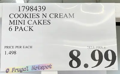 Kirkland Signature Cookies N Cream Mini Cake | Costco Price | Item 1798439