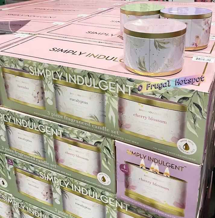 Simply Indulgent Candle | Lavender and Eucalptus and Cherry Blossom | Costco Item 1754300