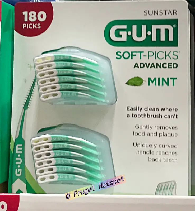 Sunstar Gum Soft Picks Advanced mint flavor | Costco Item 1458438