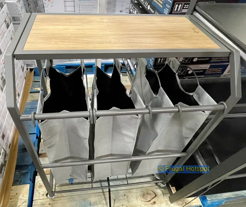 Trinity 3 Bag Laundry Cart with Flip Up Top Dimensions | Costco Display 3 | Item 1742414