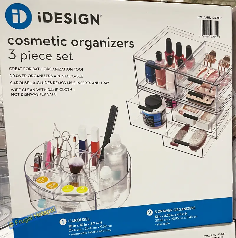 iDesign Cosmetic Organizer 3 Piece Set | Costco Item 1753987