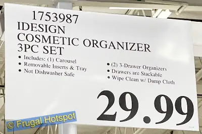 iDesign Cosmetic Organizer 3 Piece Set | Costco Price | Item 1753987