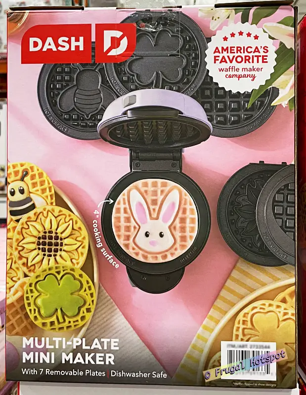 Dash Mini Waffle Maker with 7 Removable Plates | Costco 2733544