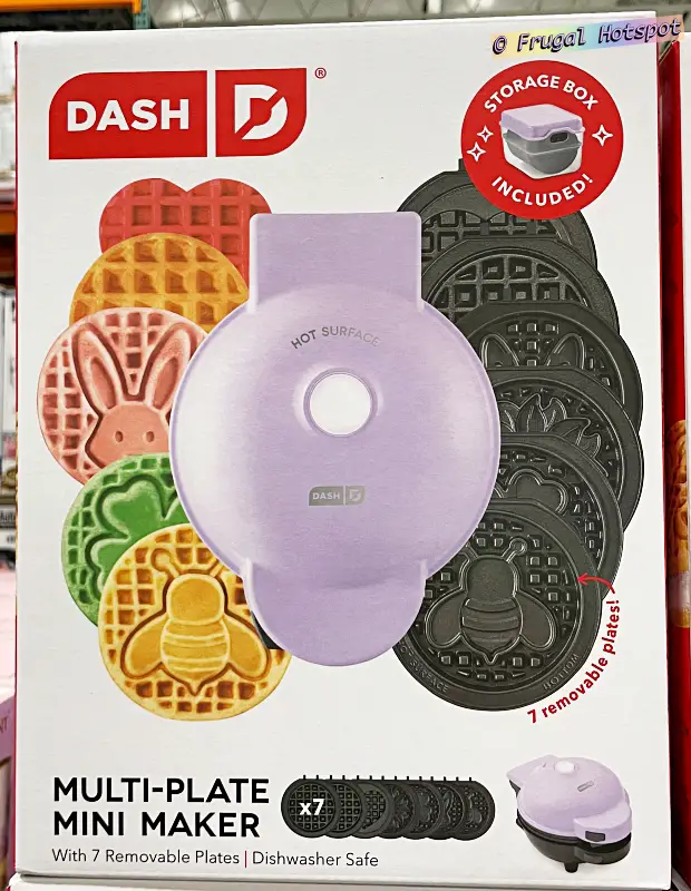 Dash Mini Waffle Maker with 7 Removable Plates | Costco