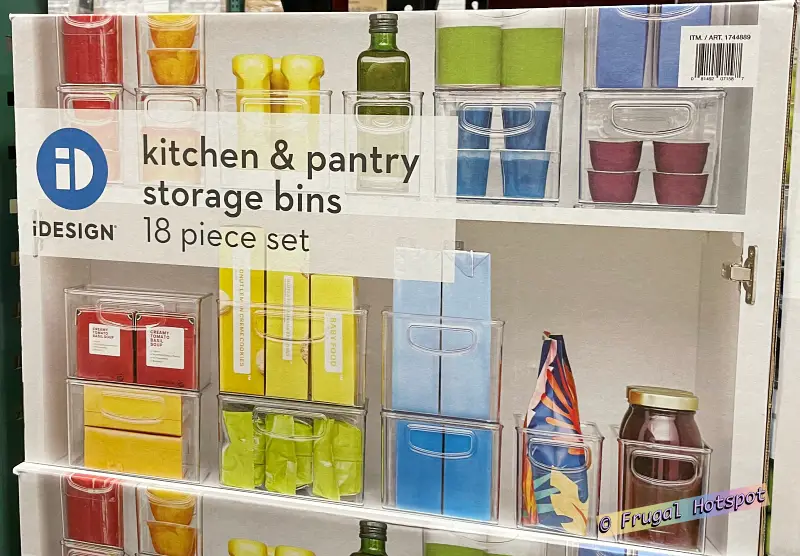 iDESIGN Kitchen and Pantry Storage Bins 18 Piece Set | Costco 1744889