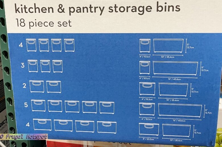 Costco Sale iDESIGN Kitchen and Pantry Storage Bins 18pc Set