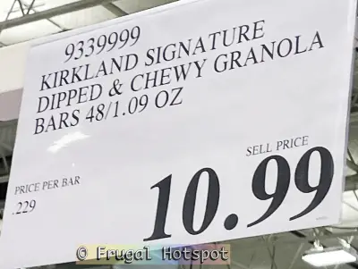 Kirkland Signature Chocolate Dipped & Chewy Granola Bars | Costco Price