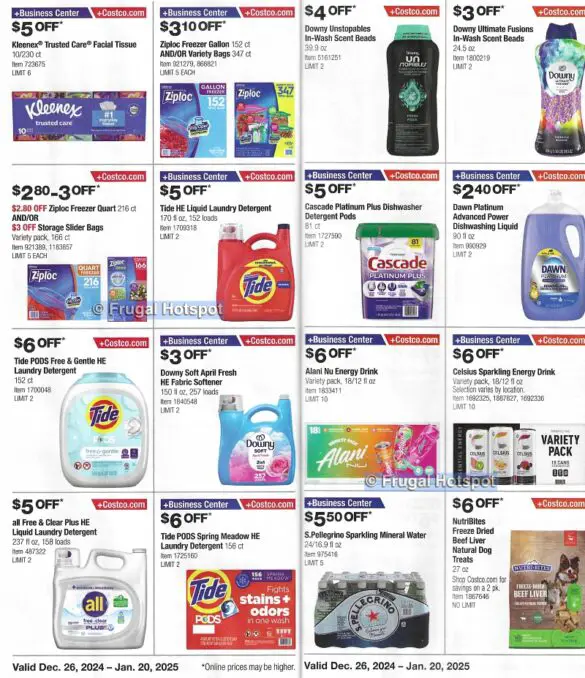 Costco Coupon Book JANUARY 2025 Frugal Hotspot