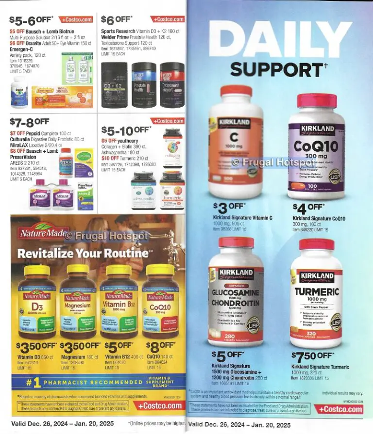 Costco Coupon Book JANUARY 2025 Frugal Hotspot