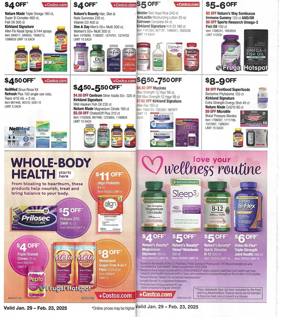 Costco Coupon Book FEBRUARY 2025 Frugal Hotspot