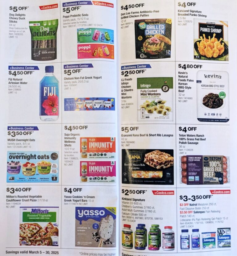 Costco Coupon Book MARCH 2025 | Frugal Hotspot