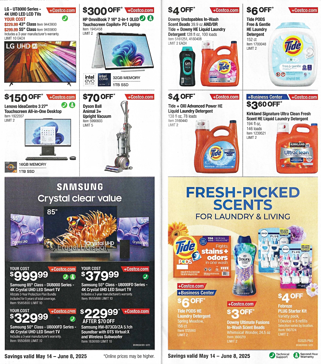 Costco Coupon Book MAY 2025 | Pages 10 and 11
