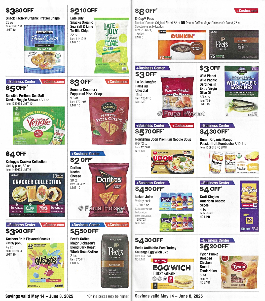 Costco Coupon Book MAY 2025 | Pages 16 and 17