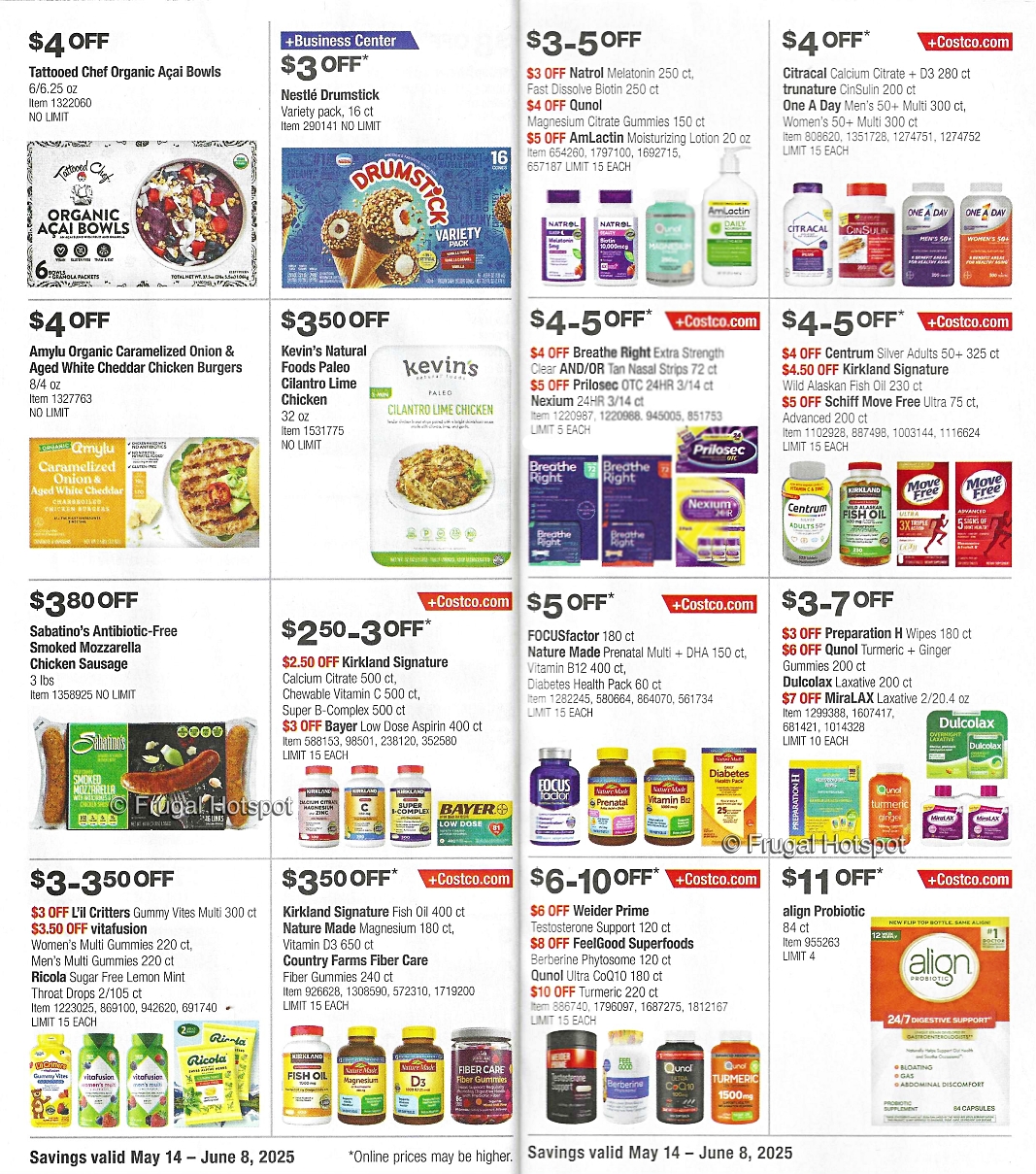 Costco Coupon Book MAY 2025 | Pages 18 and 19