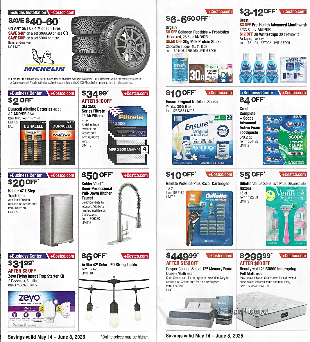 Costco Coupon Book MAY 2025 | Pages 4 and 5