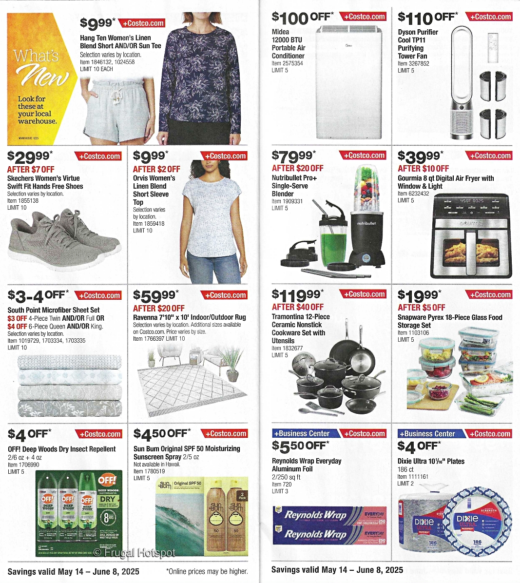 Costco Coupon Book MAY 2025 | Pages 8 and 9