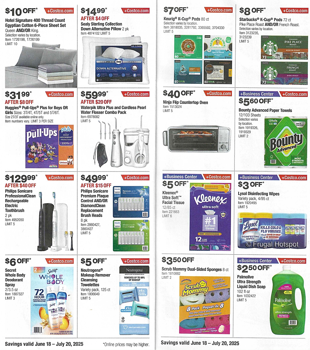 Costco Coupon Book JUNE JULY 2025 | P 10 and 11