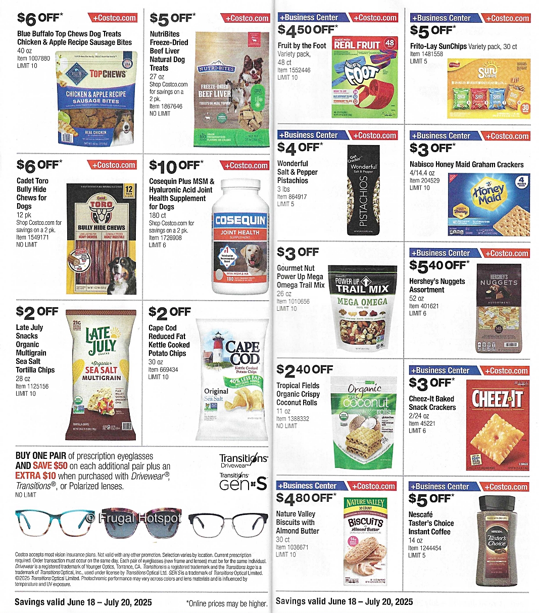 Costco Coupon Book JUNE JULY 2025 | P 16 and 17