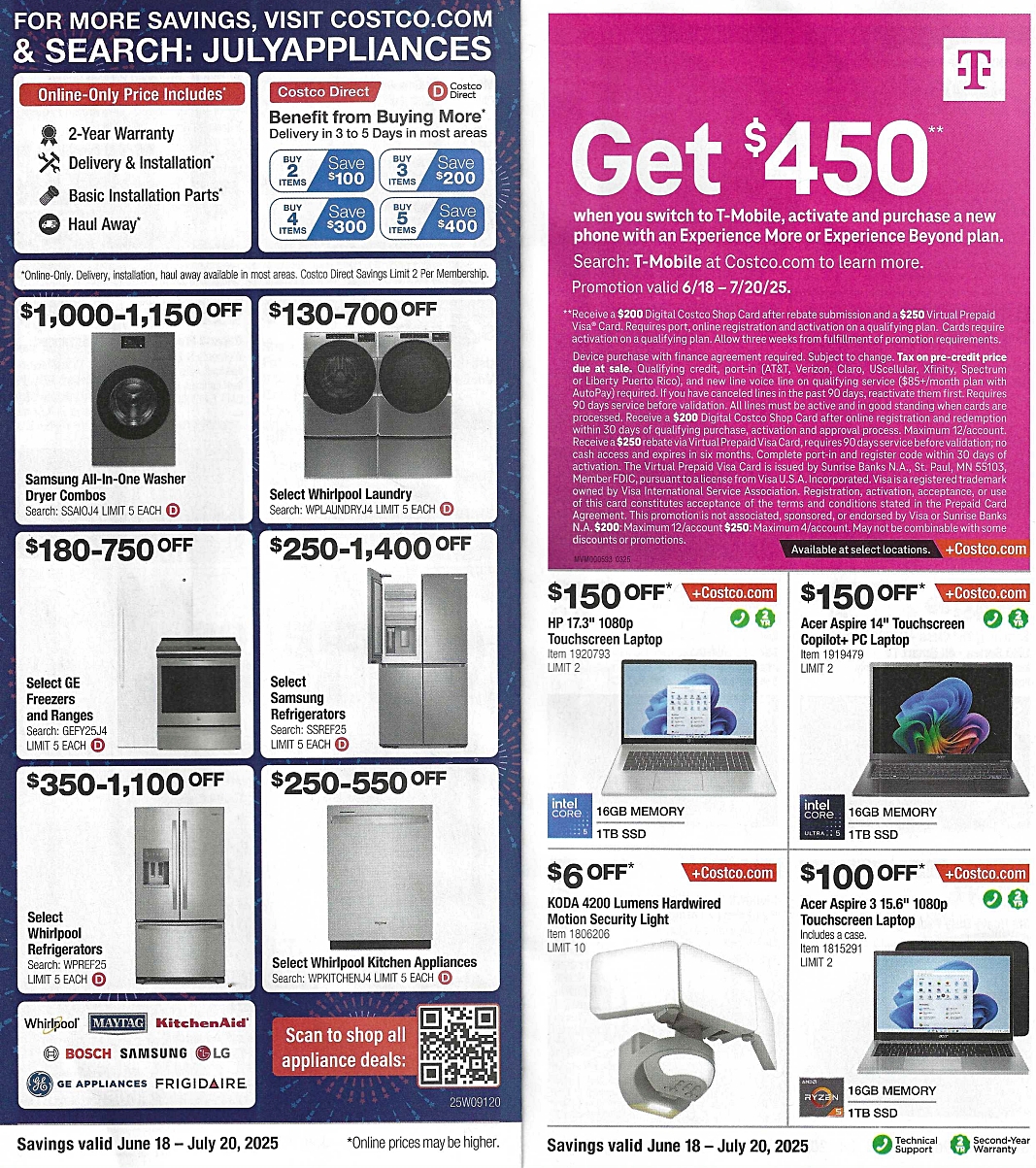 Costco Coupon Book JUNE JULY 2025 | P 6 and 7