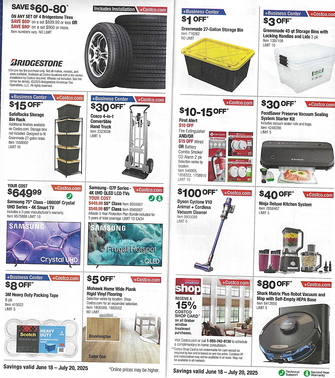 Costco Coupon Book JUNE JULY 2025 | P 8 and 9
