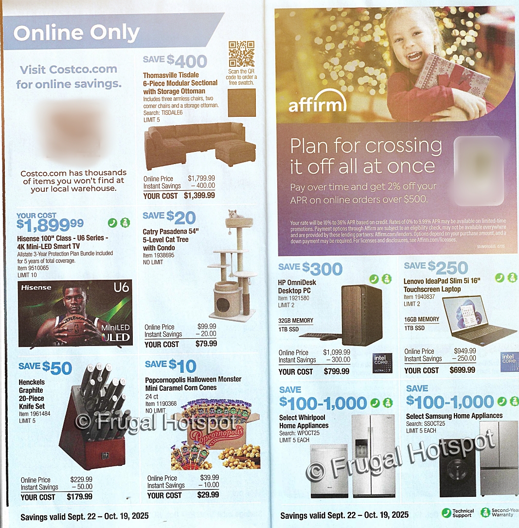 Costco Coupon Book OCTOBER 2025 P 10 and 11