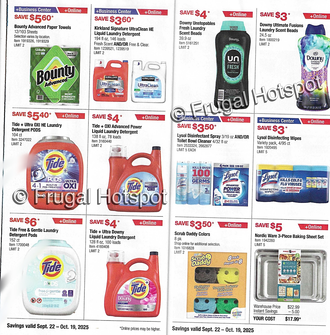 Costco Coupon Book OCTOBER 2025 P 12 and 13
