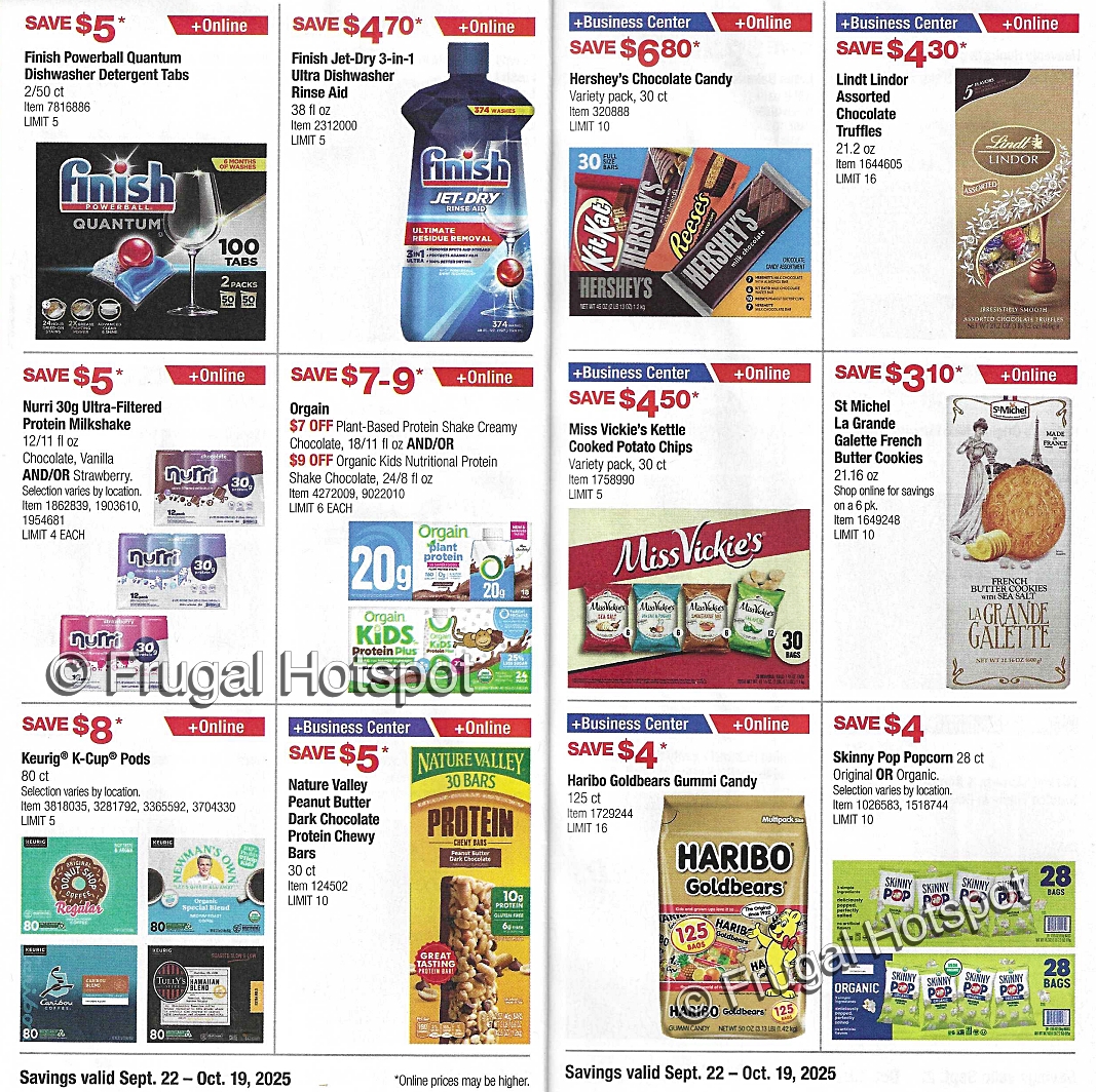 Costco Coupon Book OCTOBER 2025 P 14 and 15