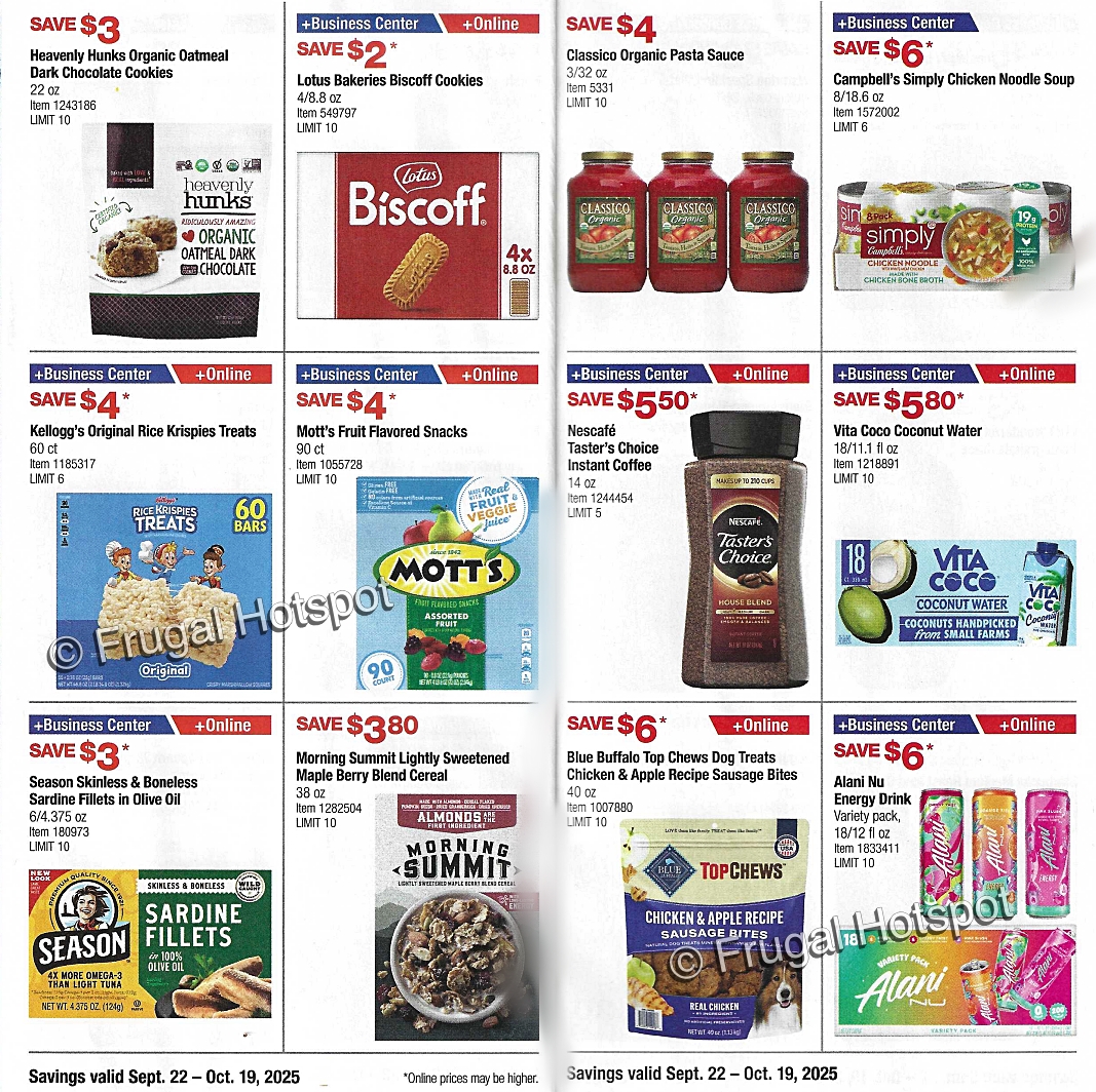 Costco Coupon Book OCTOBER 2025 P 16 and 17