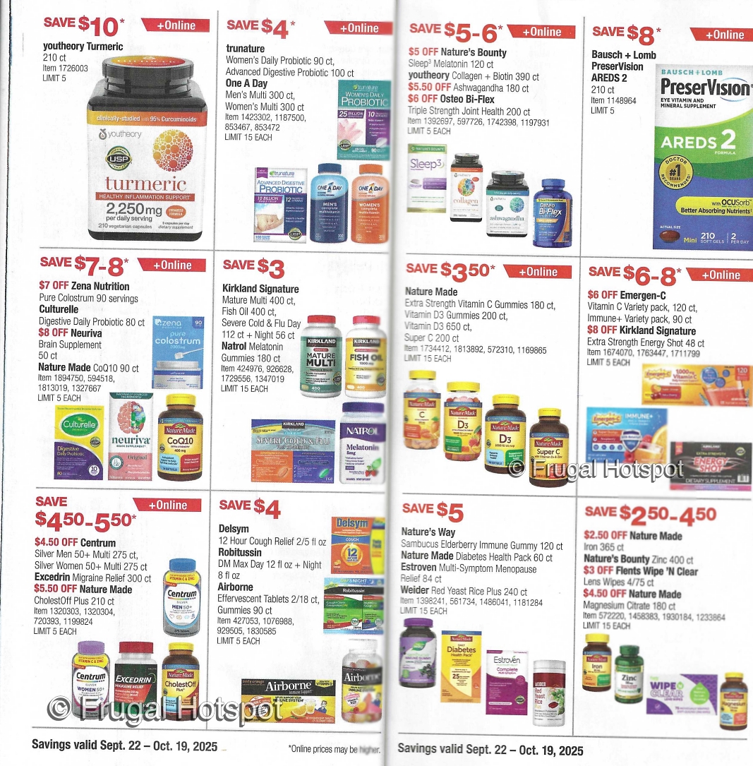 Costco Coupon Book OCTOBER 2025 P 22 and 23