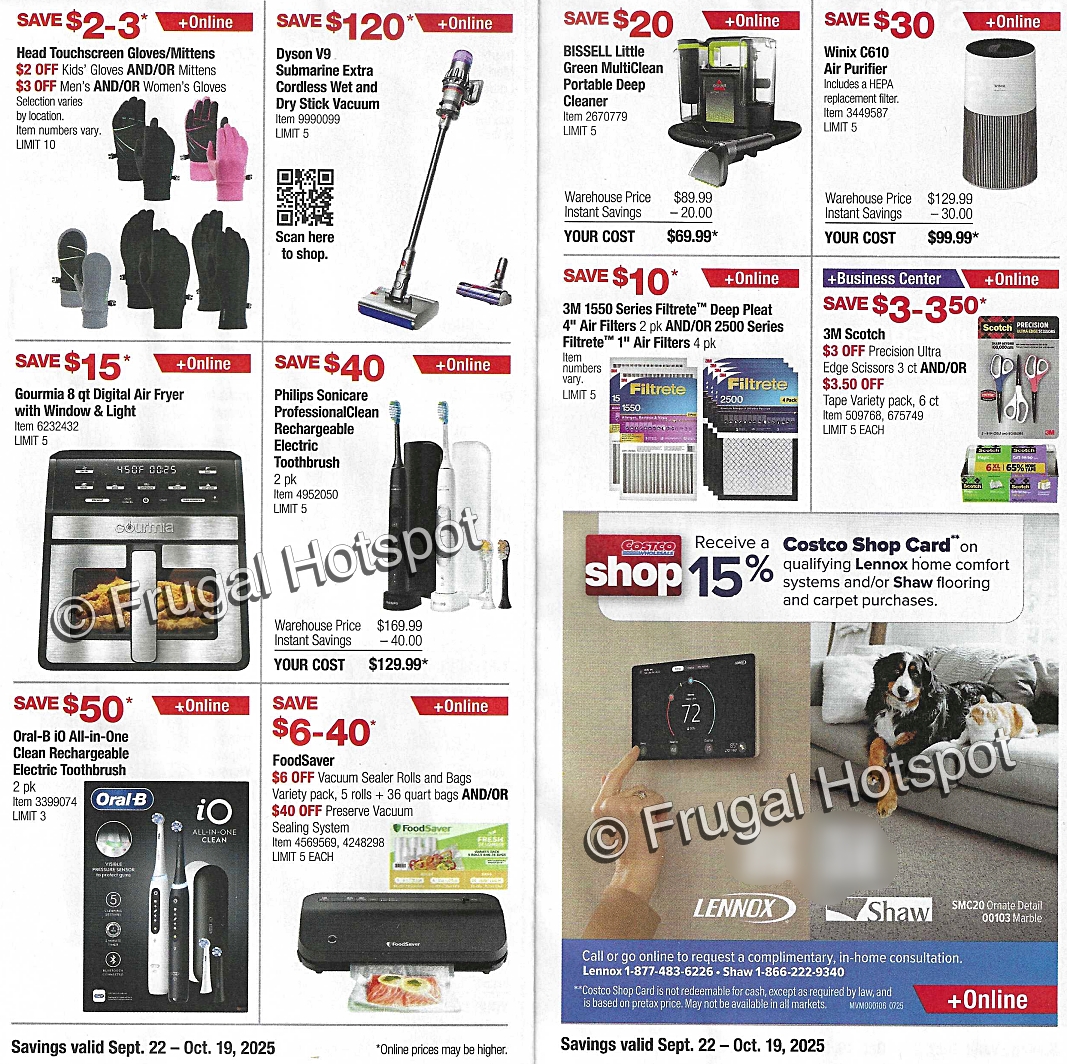 Costco Coupon Book OCTOBER 2025 P 6 and 7