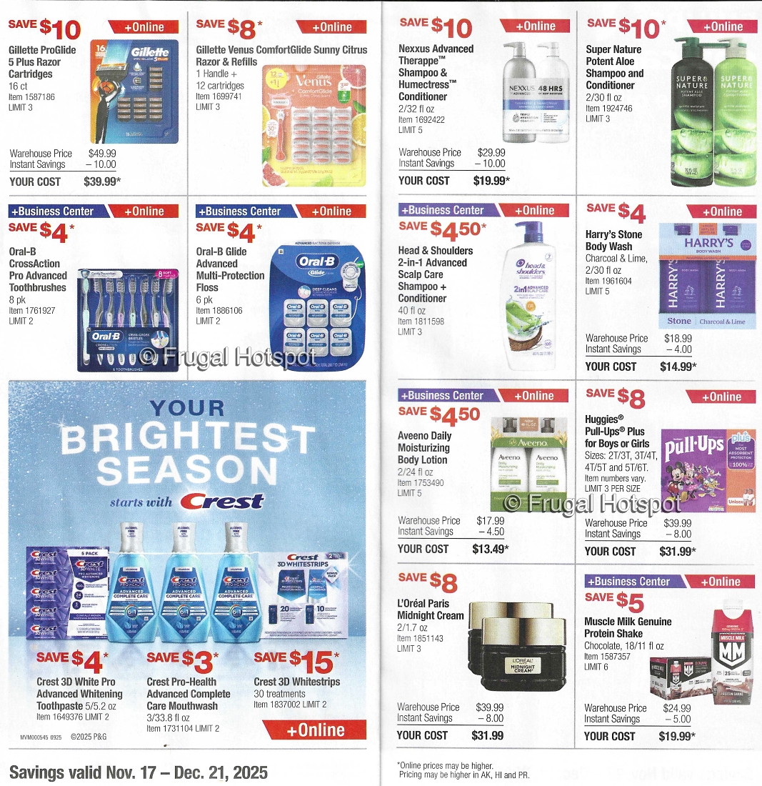 Costco Coupon Book DECEMBER 2025 | P 10 and P11