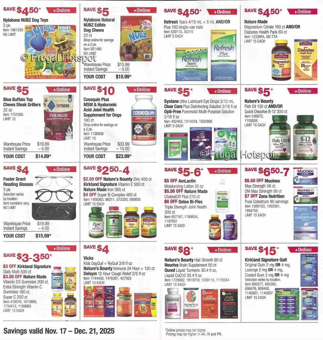Costco Coupon Book DECEMBER 2025 | P 22 and P 23