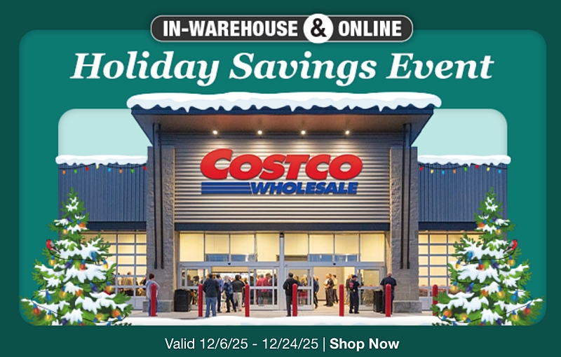 Costco Holiday Savings Event DECEMBER 2025